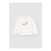 Mayoral Baby Girl Ivory with Pink Butterfly Top